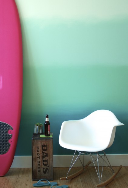 colorhouse ombre wall DIY paint technique