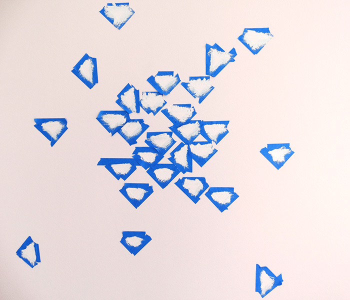 Colorhouse paint DIY Sprinkle Wall - colorful triangles