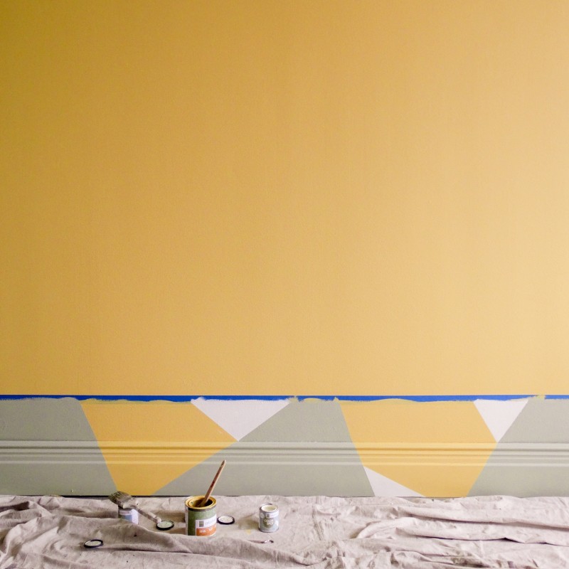 MAKE THIS: Triangle Trim - painting DIY project by Colorhouse
