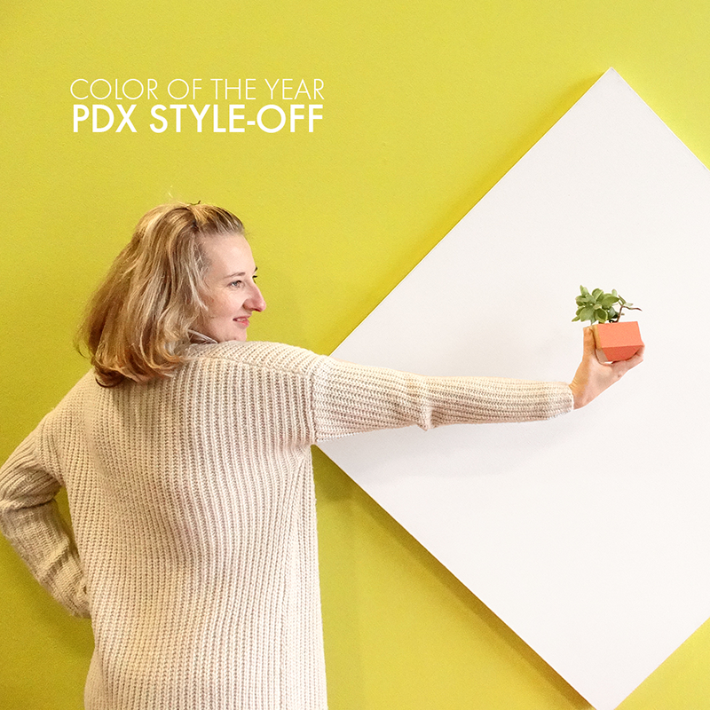 Colorhouse 2017 Color of the Year: Almost Ripe, room designed by Polka Dot Interiors