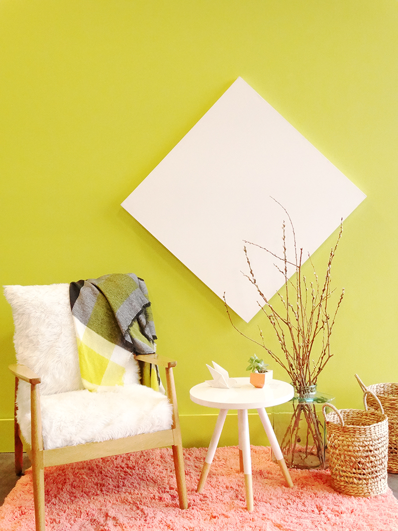Colorhouse 2017 Color of the Year: Almost Ripe, room designed by Polka Dot Interiors